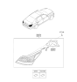 Diagram for Hyundai Equus Tail Light - 92401-3N510