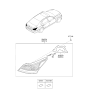 Diagram for Hyundai Equus Back Up Light - 92401-3N510