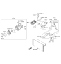 Diagram for Hyundai Genesis G90 Idler Pulley - 97643-3N800