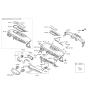 Diagram for 2015 Hyundai Equus Steering Column Cover - 84850-3N800-RY