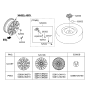 Diagram for 2014 Hyundai Equus Wheel Cover - 52960-3N100