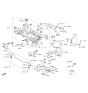Diagram for Hyundai Equus Rear Crossmember - 55405-3N151