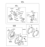 Diagram for Hyundai Equus Brake Pad Set - 58302-3NA00