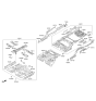 Diagram for 2010 Hyundai Equus Front Cross-Member - 65175-3M150