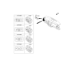 Diagram for 2014 Hyundai Equus Dimmer Switch - 93700-3N800-4X