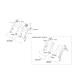 Diagram for 2015 Hyundai Equus Seat Belt - 89810-3N500-NYM