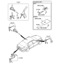 Diagram for 2014 Hyundai Equus Door Lock Cylinder - 81970-3NC00