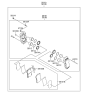 Diagram for 2015 Hyundai Equus Brake Pad Set - 58101-3TA80