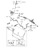 Diagram for Hyundai Equus Power Steering Hose - 57510-3N000