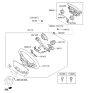 Diagram for Hyundai Equus Steering Wheel - 56100-3N770-RD4