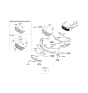 Diagram for Hyundai Equus Bumper - 86510-3N720