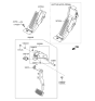 Diagram for Hyundai Equus Brake Pedal - 32800-3N000