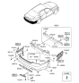 Diagram for Hyundai Equus Bumper - 86610-3N700