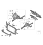 Diagram for 2020 Hyundai Palisade Radiator Support - 64101-S8010