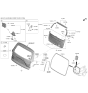 Diagram for Hyundai Genesis Electrified GV70 Door Striker - 81810-S1010