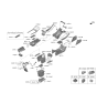 Diagram for 2021 Hyundai Palisade Center Console Base - 84621-S8000-RBD