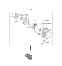 Diagram for 2022 Hyundai Palisade Idler Pulley - 97643-S8500