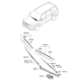 Diagram for 2020 Hyundai Palisade Wiper Arm - 98311-S8000