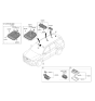 Diagram for 2021 Hyundai Palisade Interior Light Bulb - 92810-S8160-MMH