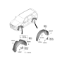 Diagram for 2020 Hyundai Palisade Wheelhouse - 86811-S8000