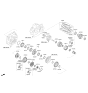 Diagram for 2011 Hyundai Sonata Hybrid Transfer Case Bearing - 45737-3B800