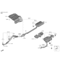 Diagram for Hyundai Santa Fe Exhaust Heat Shield - 28793-C5100