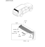 Diagram for 2021 Hyundai Palisade Spoiler - 87210-S8100