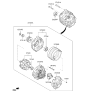 Diagram for Hyundai Palisade Alternator Case Kit - 37300-3L060