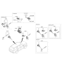 Diagram for 2020 Hyundai Palisade Door Lock Cylinder - 81905-S8210