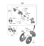 Diagram for Hyundai Palisade Brake Caliper Bracket - 58310-S9A30