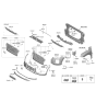 Diagram for 2020 Hyundai Palisade Grille - 86531-S8010