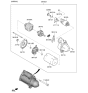 Diagram for Hyundai Genesis G70 Starter Brush - 36172-2GGA0