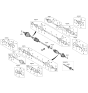 Diagram for Hyundai Genesis G70 CV Joint Boot - 49535-J5100