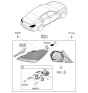 Diagram for 2021 Hyundai Genesis G70 Tail Light - 92401-G9110