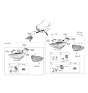 Diagram for Hyundai Genesis G70 Headlight - 92101-G9040