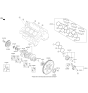 Diagram for Hyundai Genesis G70 Crankshaft - 23111-2G030