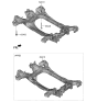 Diagram for Hyundai Genesis G70 Front Cross-Member - 62410-J5000