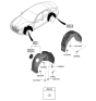 Diagram for 2022 Hyundai Genesis G70 Wheelhouse - 86821-G9000