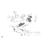 Diagram for Hyundai Genesis G70 Exhaust Manifold Gasket - 28521-2CTA1