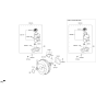 Diagram for Hyundai Genesis G70 Brake Master Cylinder Reservoir - 58510-G9000