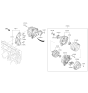 Diagram for Hyundai Genesis G80 Alternator Case Kit - 37390-3L001