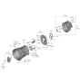 Diagram for Hyundai Santa Fe Hybrid Belt Tensioner Bolt - 11404-10806-P