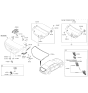 Diagram for Hyundai Sonata Tailgate Lock Actuator Motor - 81230-G9001
