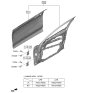 Diagram for 2021 Hyundai Genesis G70 Door Hinge - 79310-F6000