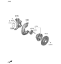 Diagram for 2020 Hyundai Genesis G70 Steering Knuckle - 51710-J5000