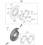 Diagram for Hyundai Genesis G70 Brake Shoe - 58305-G9A00