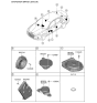 Diagram for 2019 Hyundai Genesis G70 Car Speakers - 96330-G9200