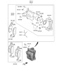 Diagram for 2019 Hyundai Genesis G70 Brake Pad Set - 58101-J5A55