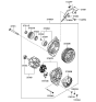 Diagram for 2006 Hyundai Elantra Alternator Case Kit - 37390-25100