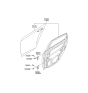 Diagram for 2000 Hyundai Elantra Door Hinge - 79420-2D000